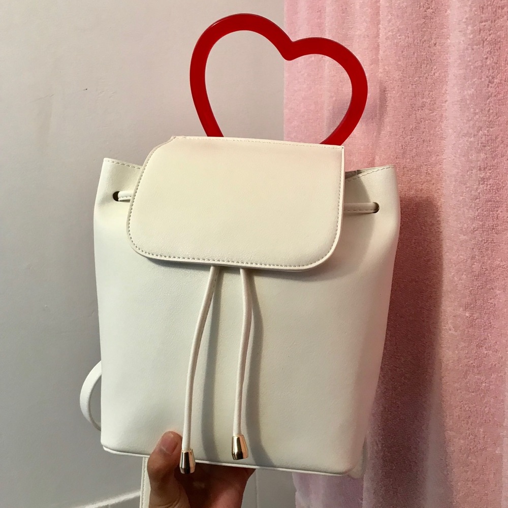 White Heart Backpack